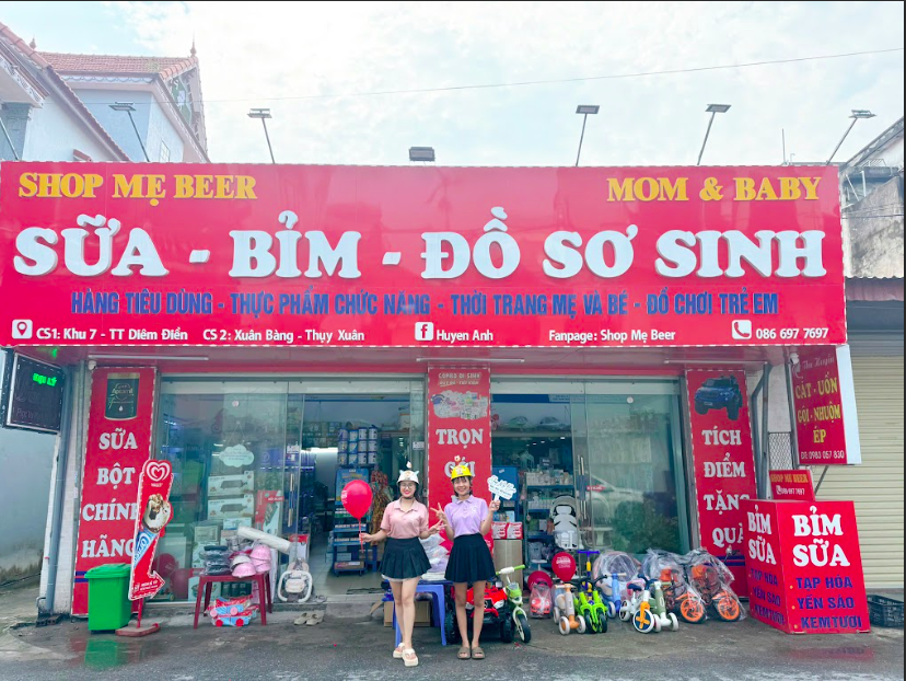 Shop Mẹ Beer - Điểm mua sắm tin cậy cho mẹ và bé tại khu vực Thái Bình